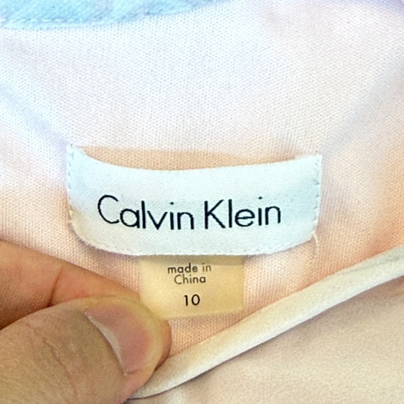 Calvin Klein Floral Pink Sleeveless Dress Size 10 - Picture 7 of 10